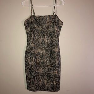 snake skin dress
